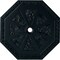 Ekena Millwork Spring Octagonal Ceiling Medallion (Canopies up to 3"), 29 1/8"OD x 2 1/4"ID x 1 1/8"P, Night Shade CM30SPNSF - alternate 1